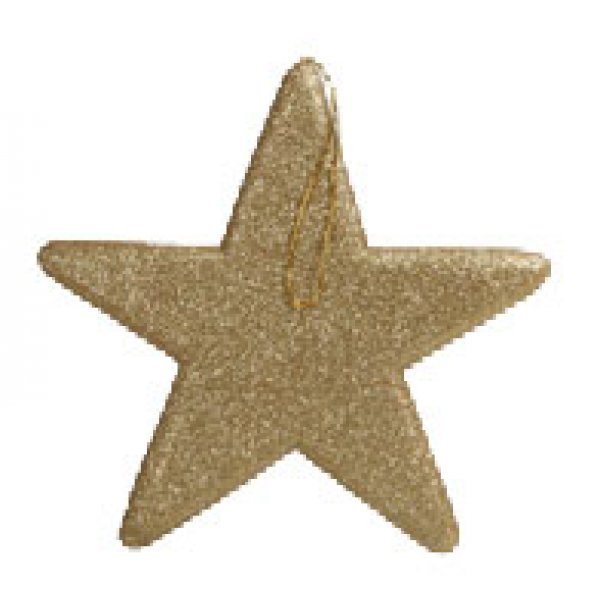 Χριστουγεννιάτικο Αστέρι Οροφής - Βιτρίνας, Χρυσό (25cm)
